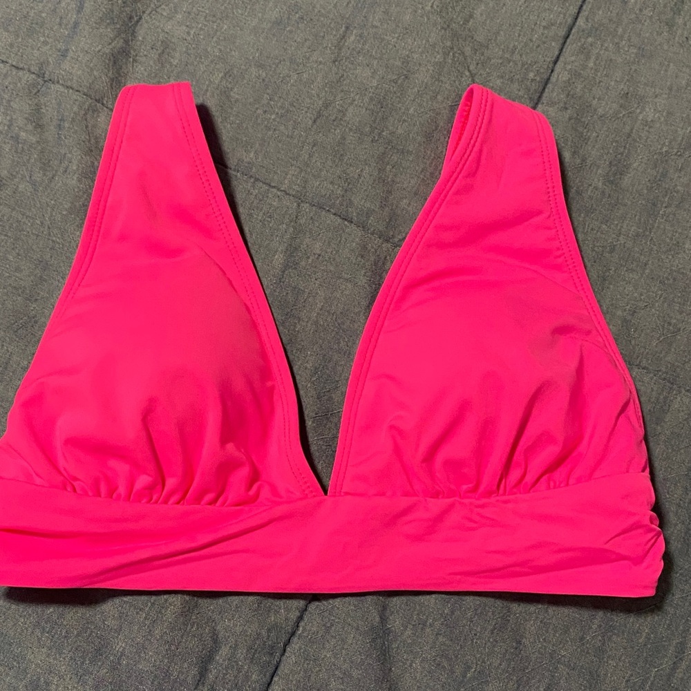 SHEIN Hot Pink Bikini Top